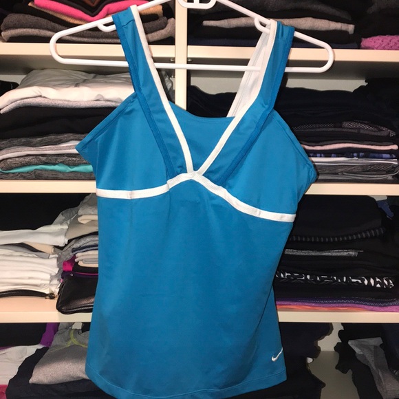 Nike Tops - Nike Tennis teal tank top